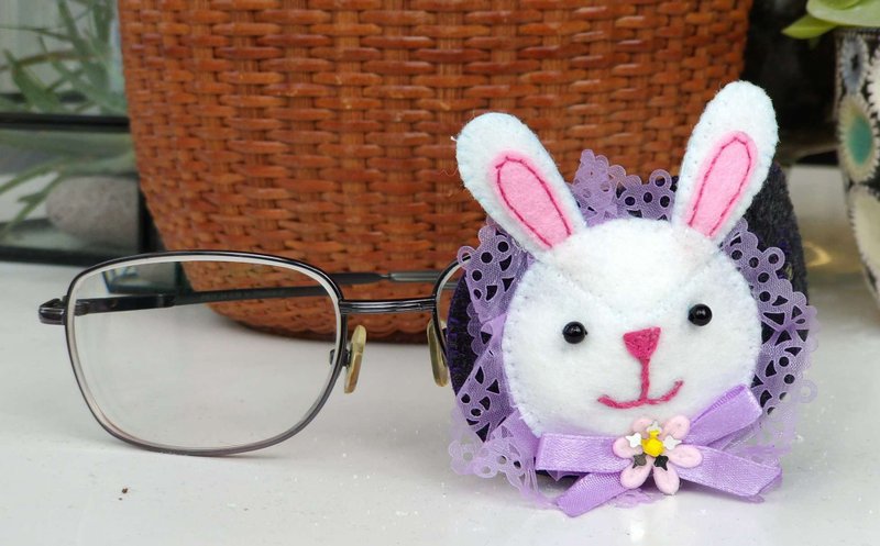 训练眼罩 弱视矫正 眼罩 Patch Eye  单眼左右更换式遮眼罩- 白兔 - 其他 - 其他人造纤维 白色