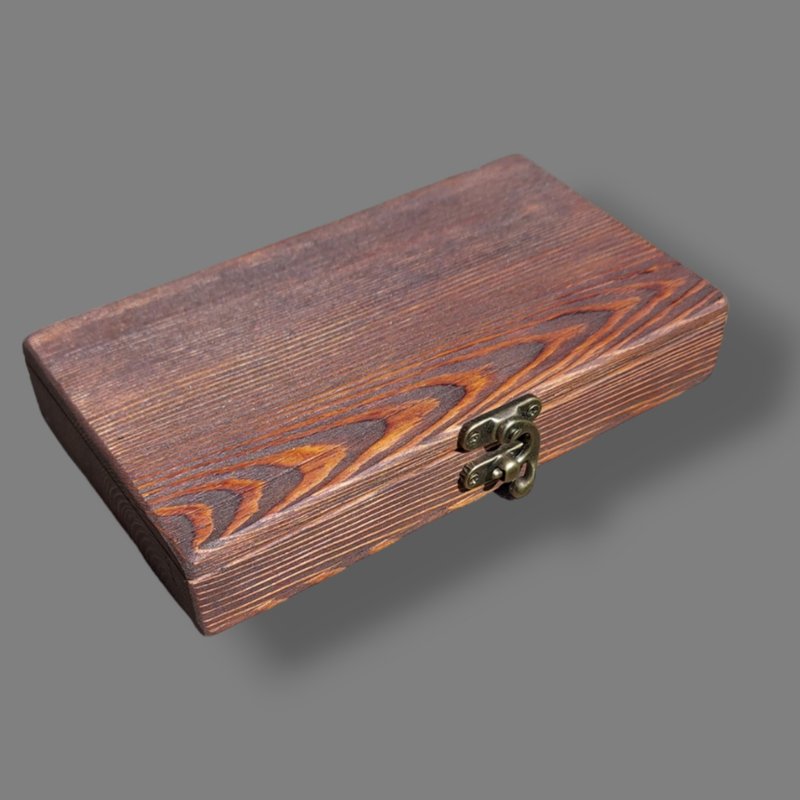 Pine wood jewelry box. Trinket case - 其他 - 木头 咖啡色