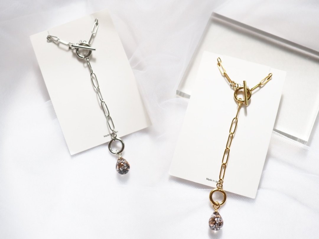 Swarovski 泪滴项链 SDN-01 - 项链 - 树脂 金色
