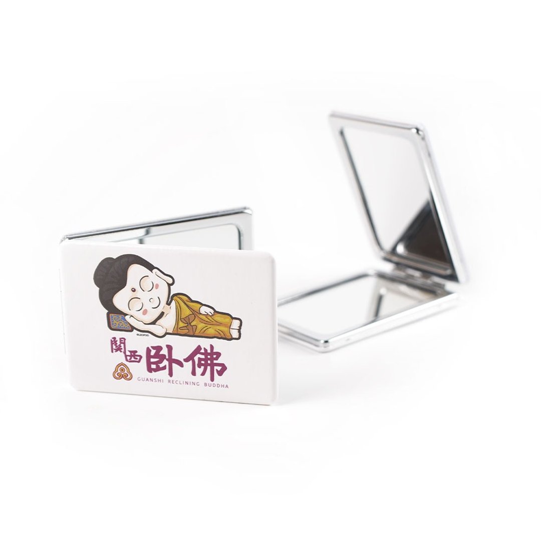 【六福村】关西卧佛随身镜 6cm*8cm 官方直营5.0 限定版图样 - 其他 - 其他材质 