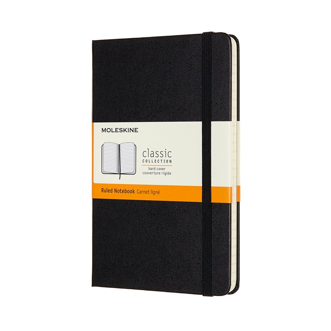 _勿上架_MOLESKINE 经典硬壳笔记本 - M 型 - 横线黑 - 烫金服务 - 笔记本/手帐 - 纸 黑色