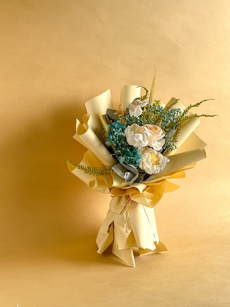 花最美的颜色是白色 花束 颜色可定制 - 干燥花/捧花 - 植物．花 多色