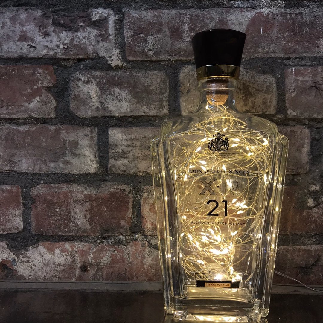 Johnnny Walker XR21年 威士忌酒瓶灯 满天星闪灯 - 灯具/灯饰 - 玻璃 