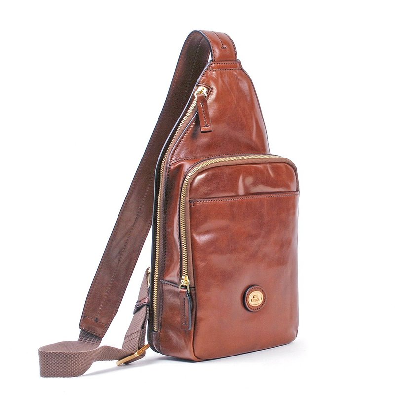THE BRIDGE 真皮 / 牛皮 STORY 胸包 - 侧背包/斜挎包 - 真皮 咖啡色