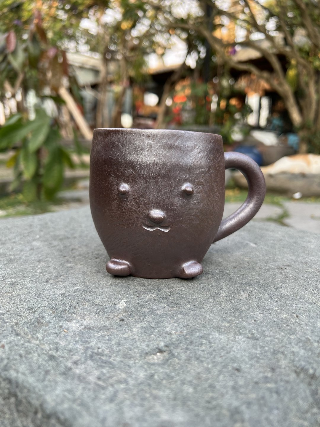 柴烧马克杯/柴烧造型马克杯/手工马克杯 - 咖啡杯/马克杯 - 陶 