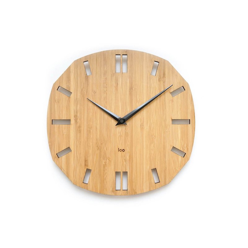LOO 竹制静音挂墙钟 | 面 - 时钟/闹钟 - 竹 