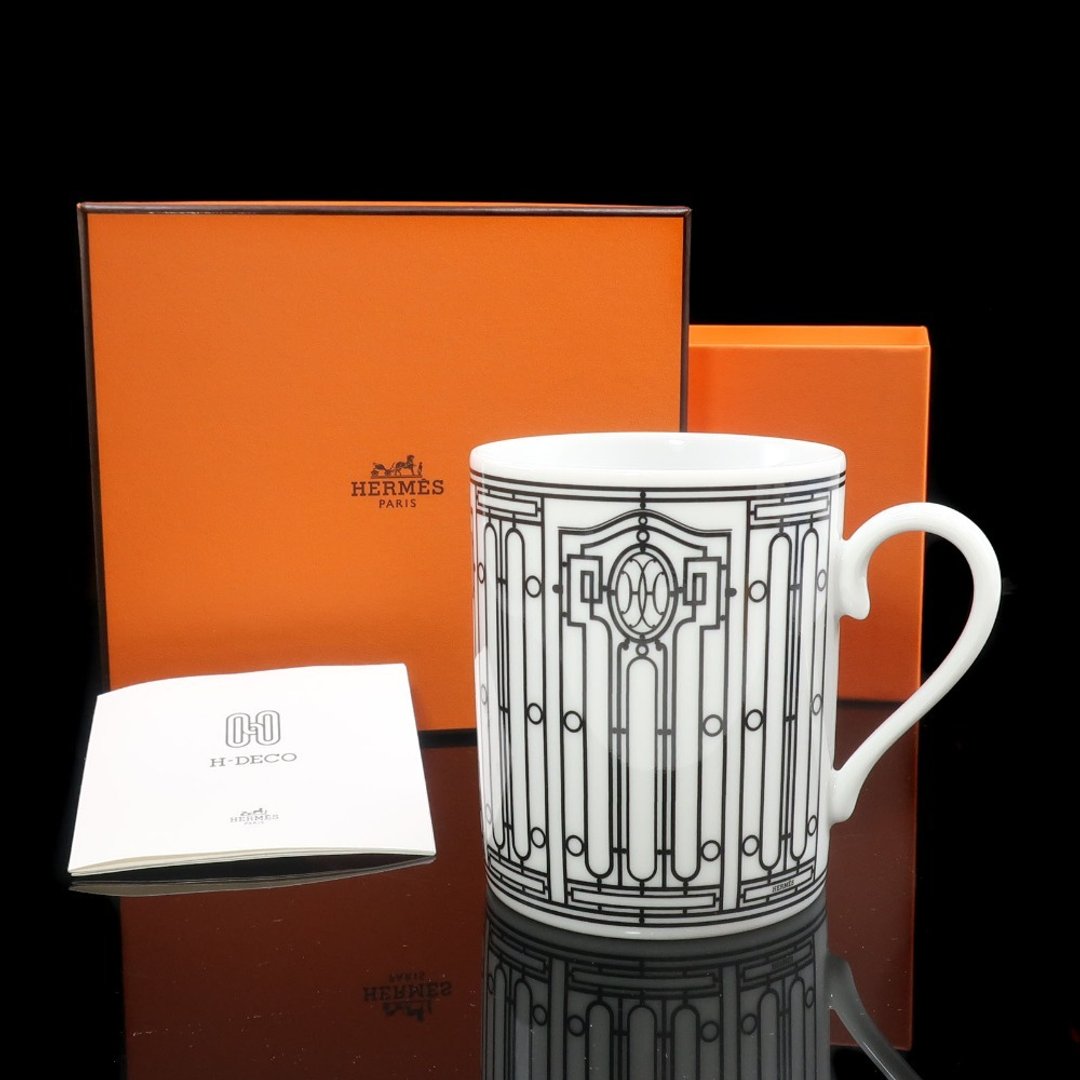 【日本直送】爱马仕 HERMES H-DECO 马克杯 _【二手】 - 咖啡杯/马克杯 - 玻璃 白色