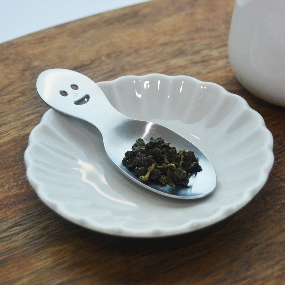 日本【SALUS 佐藤金属】微笑NICO-茶叶匙 - 餐刀/叉/匙组合 - 不锈钢 银色