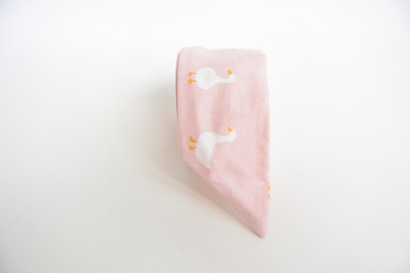 发带 - 小鹅 - 发饰 - 棉．麻 粉红色