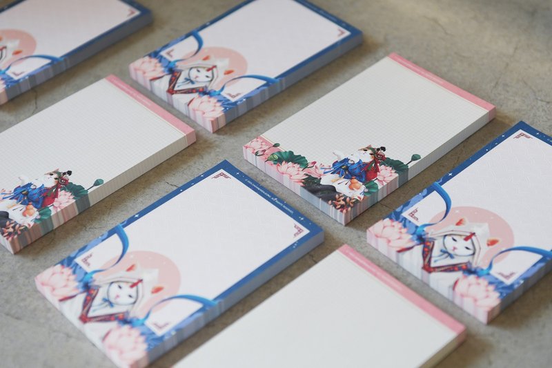 猫咪 韩国 插画 便条纸 - 笔记本/手帐 - 纸 黑色