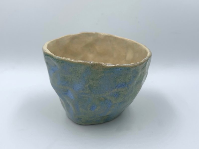 手捏茶杯 - 茶具/茶杯 - 陶 蓝色