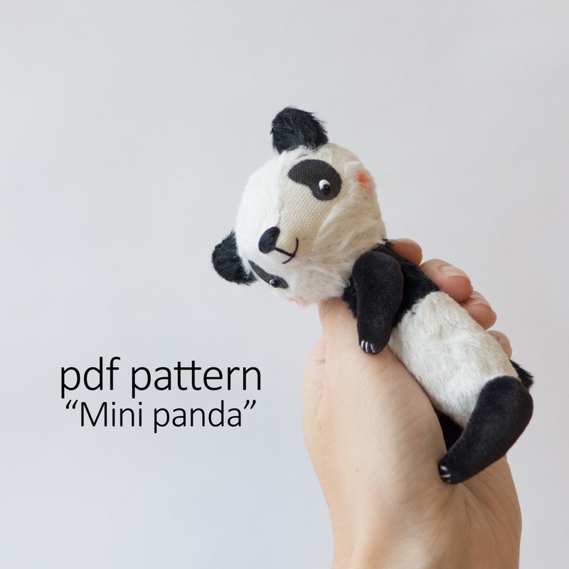 Panda Bear Pattern - Pdf DIY Teddy Pattern - 手工艺教程/工具书 - 其他材质 
