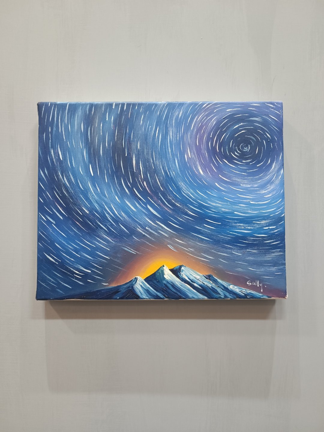 漩涡星空-油画作品 展示品 教案样本 换季出清 海洋油画 - 海报/装饰画/版画 - 颜料 