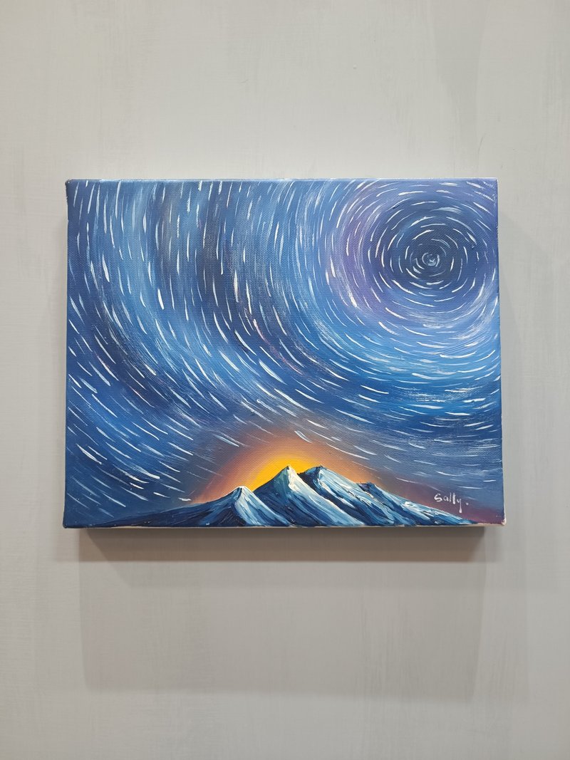 漩涡星空-油画作品 展示品 教案样本 换季出清 海洋油画 - 海报/装饰画/版画 - 颜料 