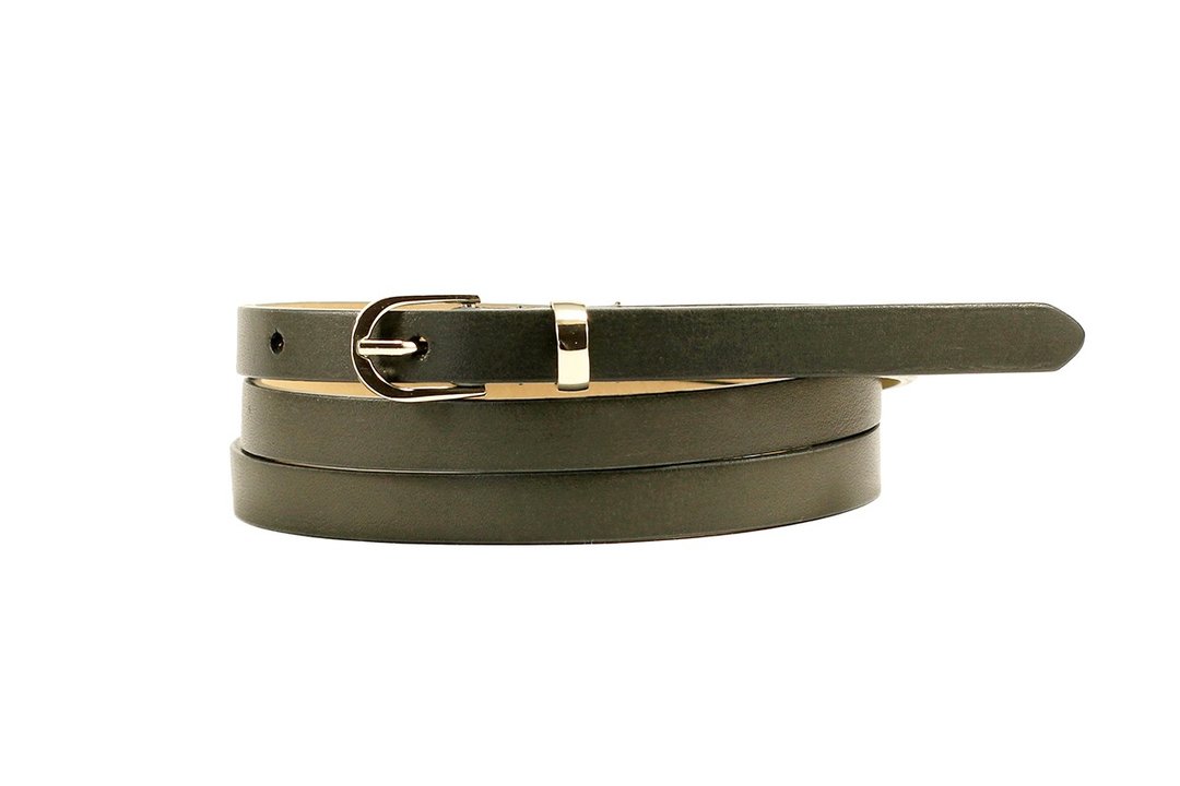 Gray skinny belt, gray womens belt, gray belt, leather belt, gray waist belt - 皮带/腰带 - 真皮 灰色