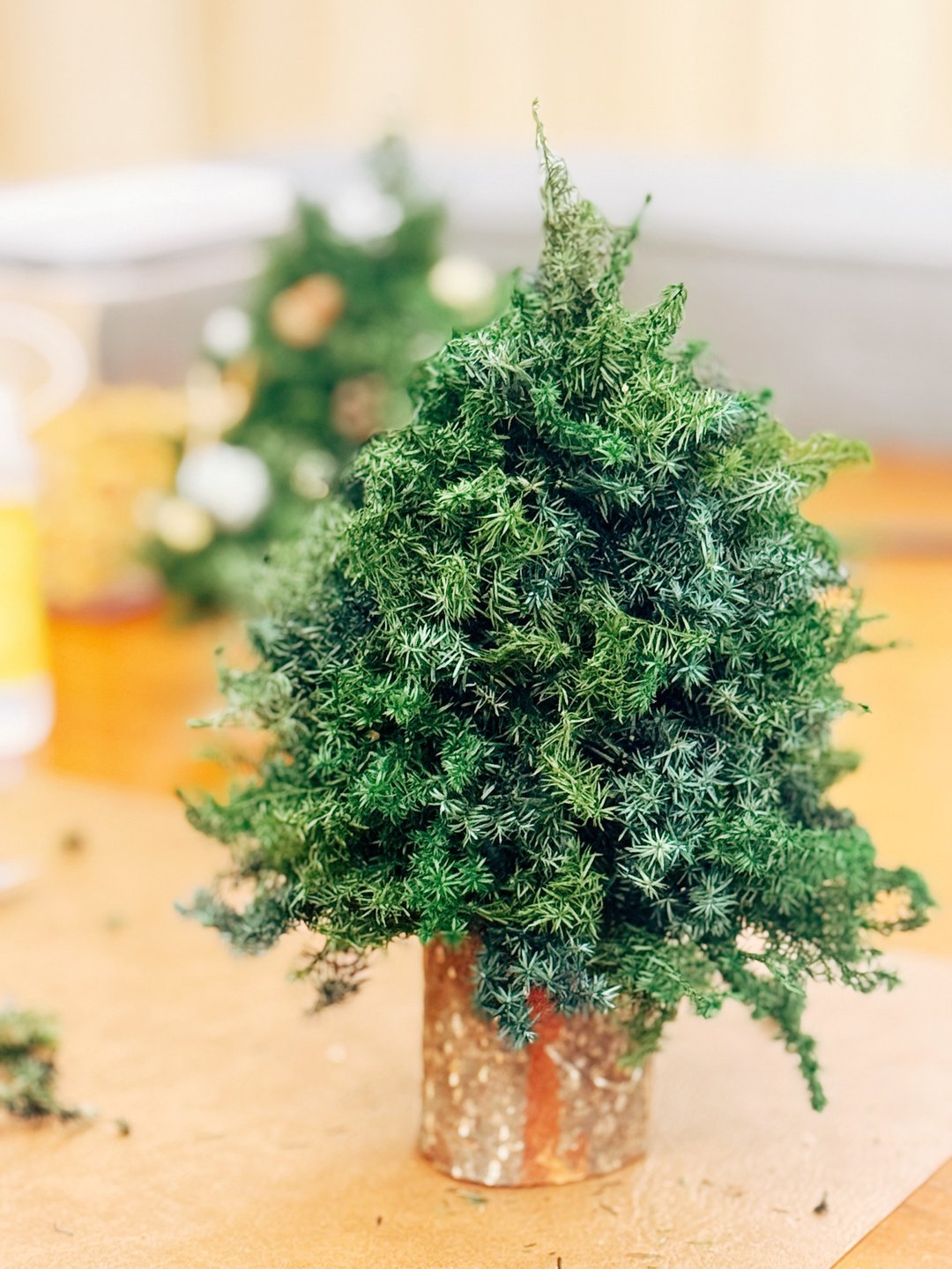 半成品圣诞小树/材料包/圣诞礼物/手作/亲子 - 植栽 - 植物．花 绿色