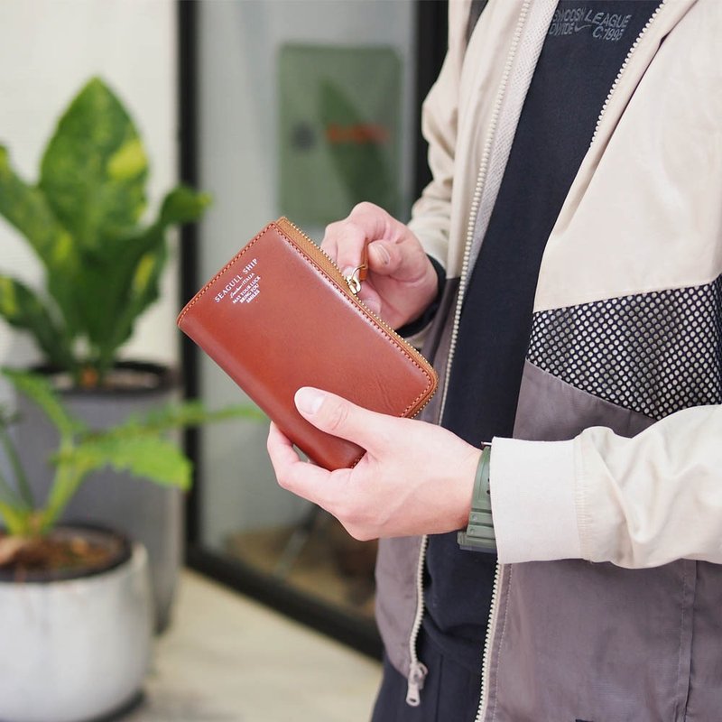 都会雅痞 意大利牛革L型拉链男用长夹 Made by Baggy Port - 皮夹/钱包 - 真皮 