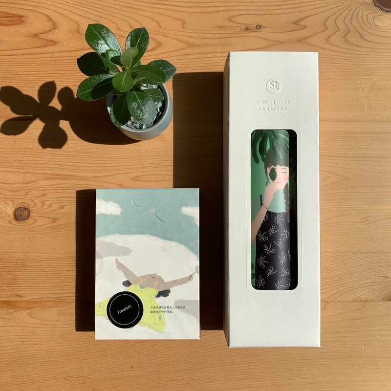 SLL 香氛组 / 淡蓝 / 固体香水+身体乳 - 沐浴用品 - 精油 