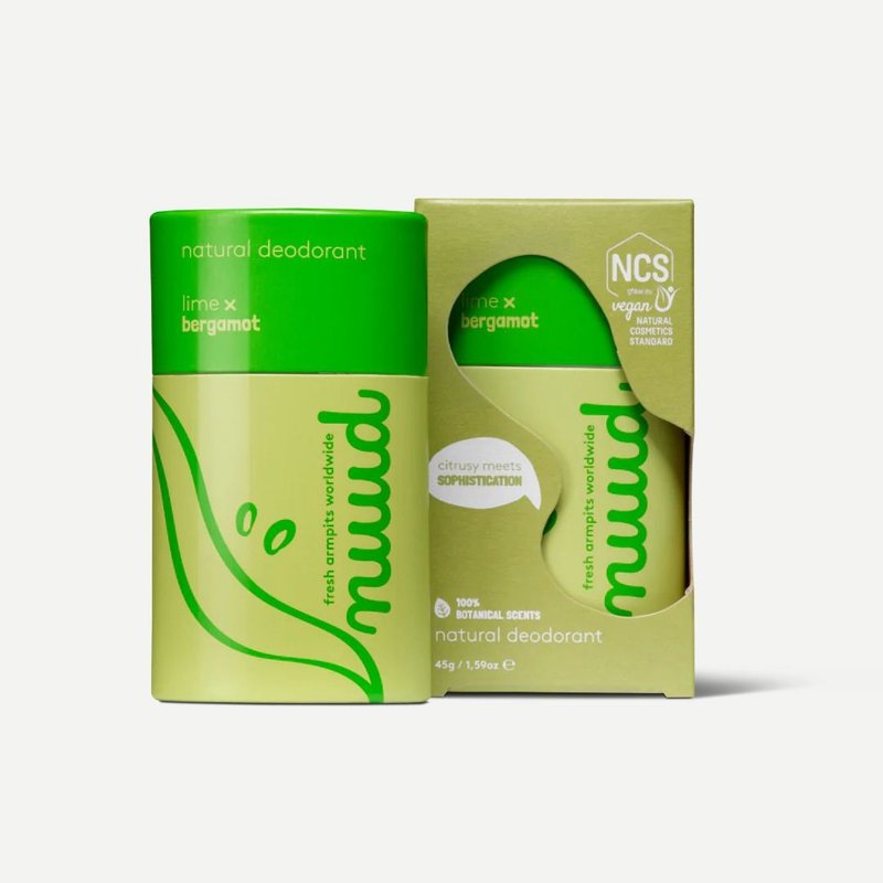 Nuud Care 纸管装天然高效香体膏 – 青柠✕佛手柑味 - 香水/香膏 - 环保材料 绿色