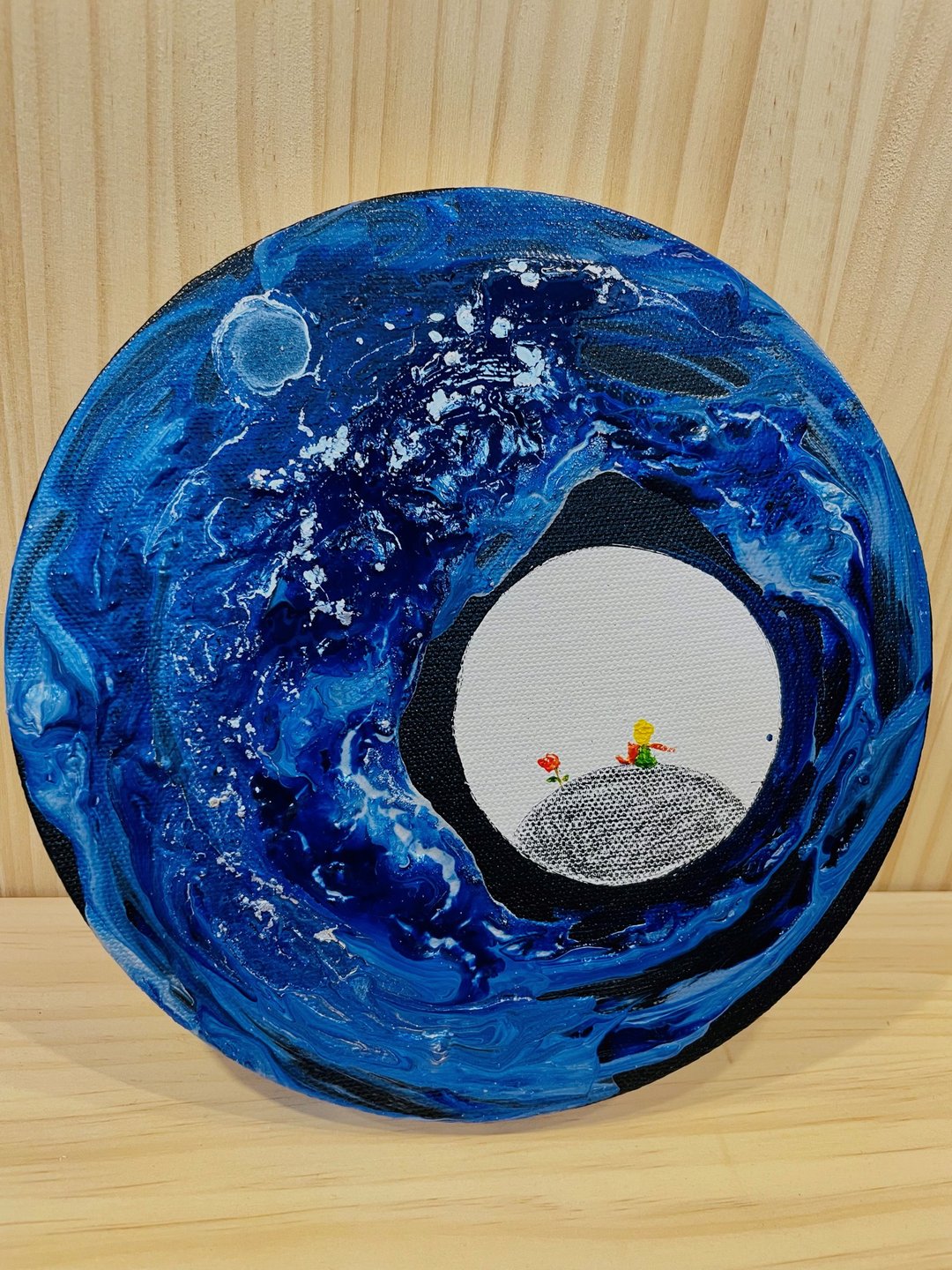 限定小王子流动画居家画画包 圆形星空 - 插画/绘画/写字 - 棉 