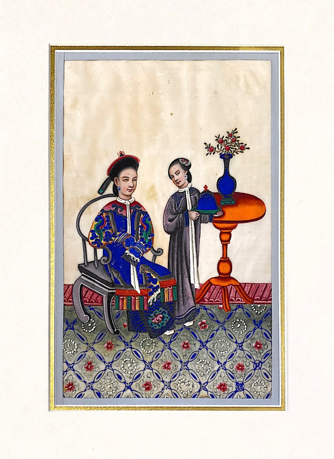十九世纪 外销通草画 - Pith Paper Painting - 人物图 - 海报/装饰画/版画 - 纸 白色