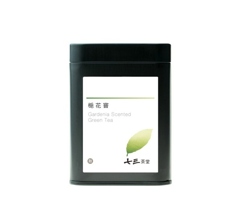 【七三花染-栀花窨】茶包/小铁罐-7入 - 茶 - 其他金属 黑色
