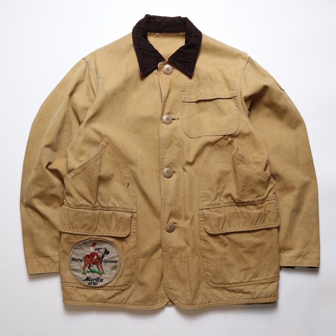富士鸟 60s Hunting jacket 刺绣狩猎外套 工装外套 工作服 - 男装外套 - 棉 橘色