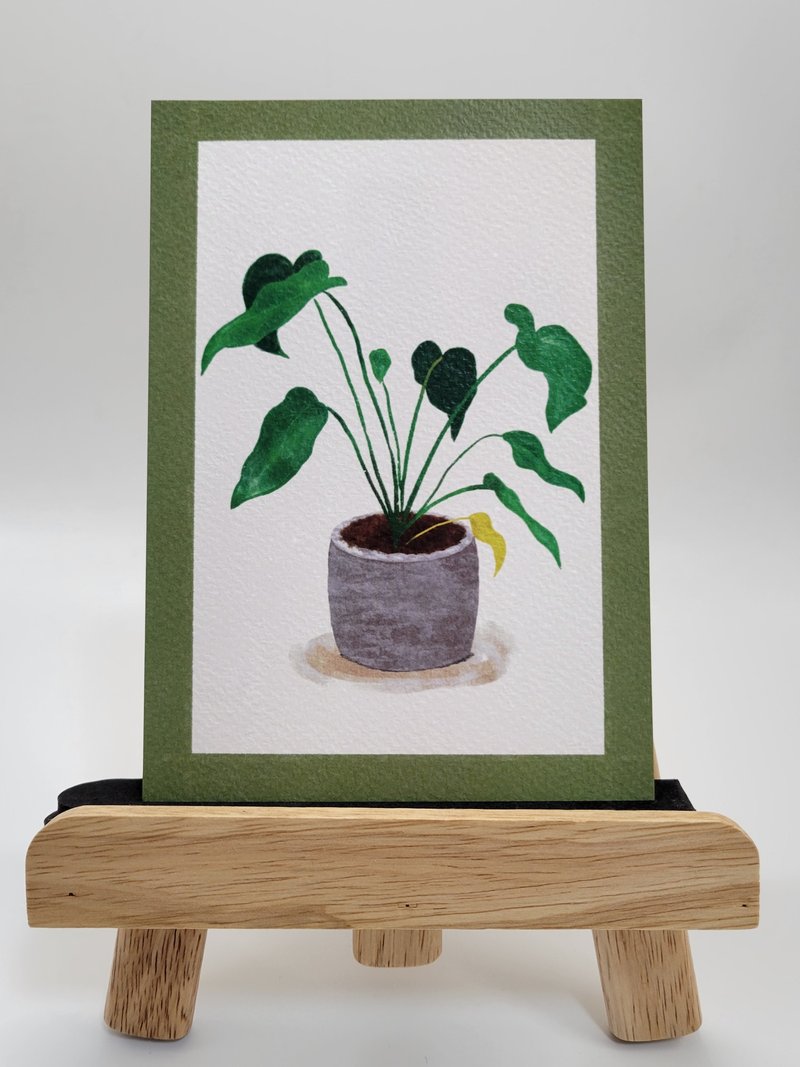 水彩纸明信片 – 盆栽小天使 - 卡片/明信片 - 纸 