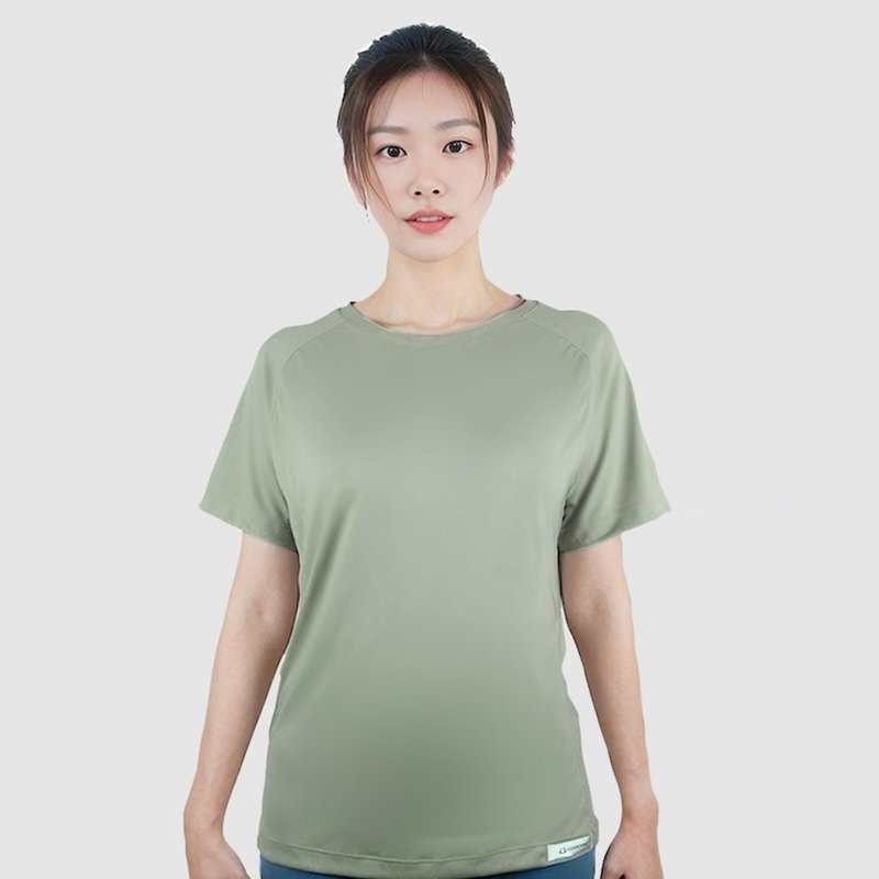 CueSkin 凉感机能衣 女 | 短袖 圆领 落肩款 - 男装运动衣 - 其他人造纤维 多色