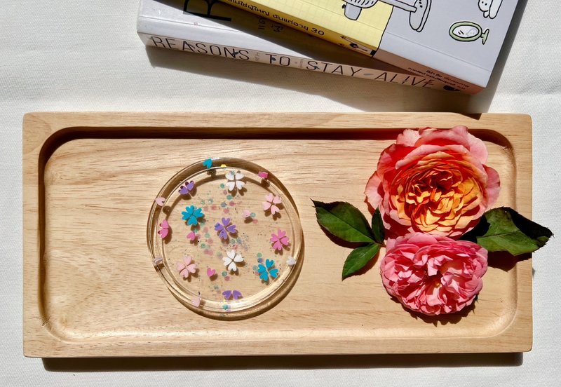 树脂过山车 - 杯垫 - 树脂 透明