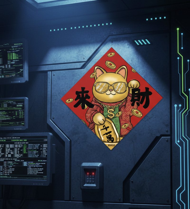 来财春联 - 红包/春联 - 纸 红色