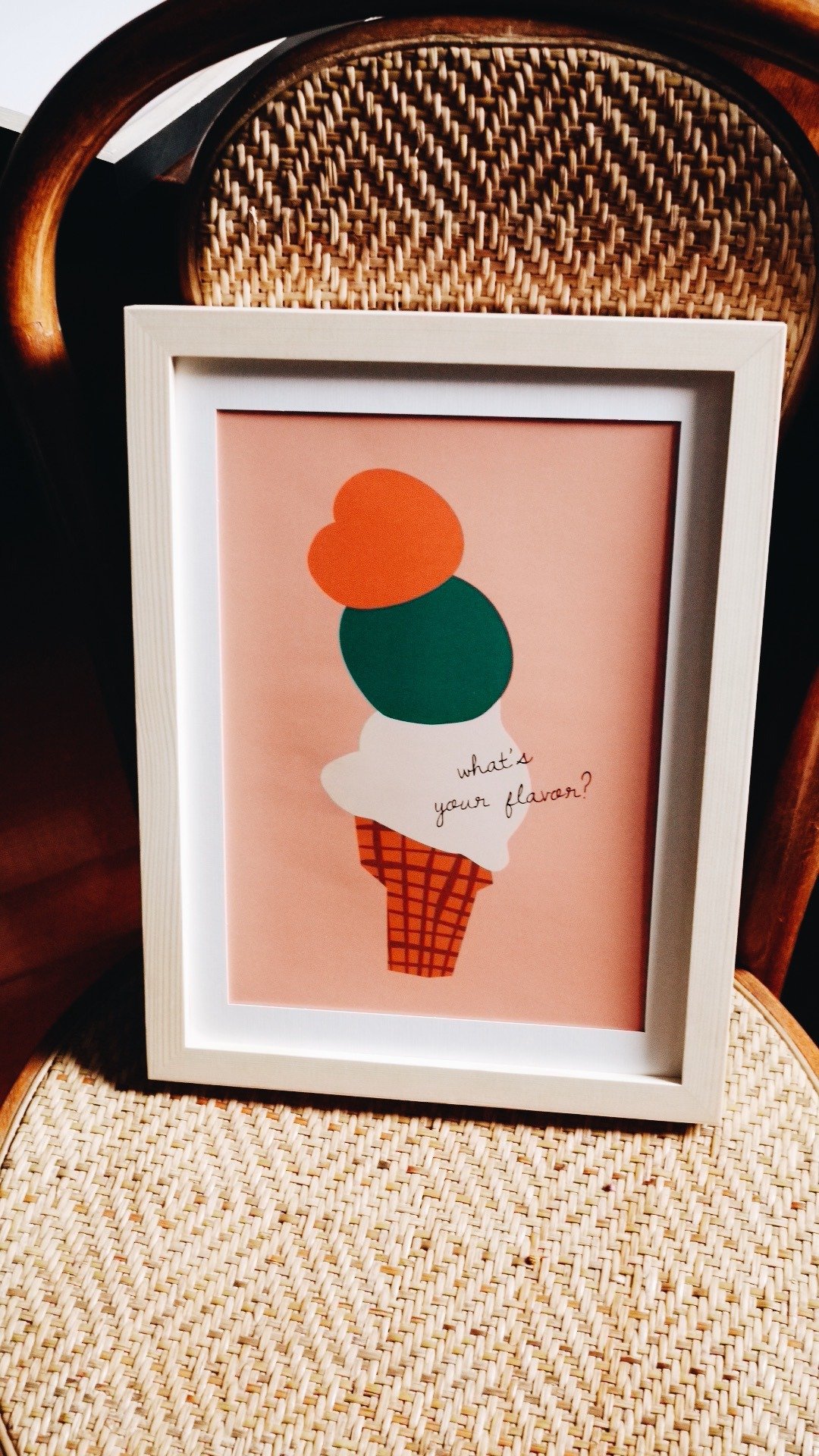 2020IceCreamWalk//简易装饰木框画 - 画框/相框 - 其他材质 多色