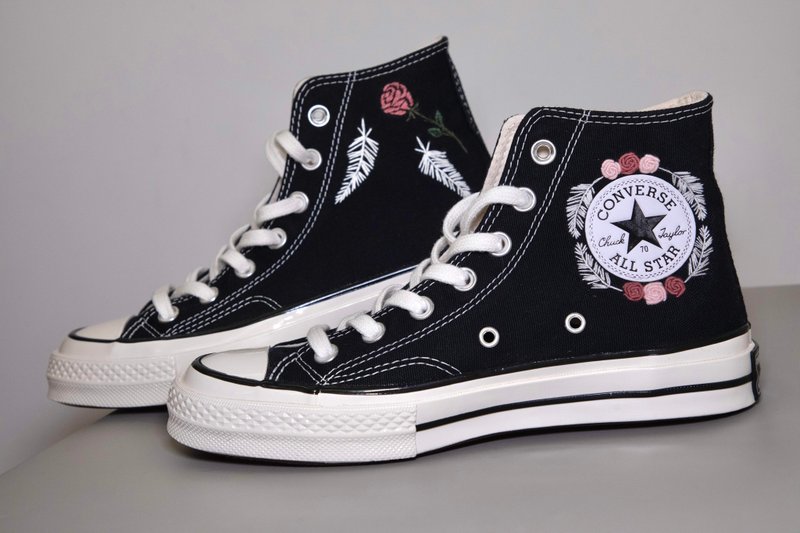 【Converse 刺绣设计】图案设计及刺绣　价钱不包括鞋子 - 女款运动鞋/球鞋 - 绣线 