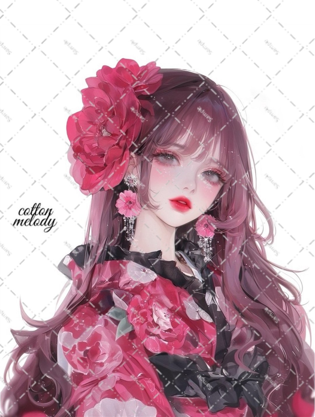 原创贴纸 No.6119 人物贴纸 原创贴纸 人物贴纸 女孩贴纸 原创人物贴纸 - 贴纸 - 纸 