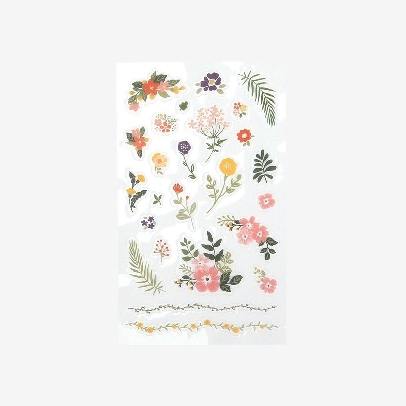 Dailylike 日日美好装饰透明贴纸-05花卉,E2D44431 - 贴纸 - 塑料 多色