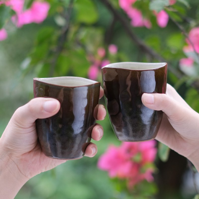 陶作坊│工艺商品_手感双杯组 - 其他杯子 - 陶 咖啡色