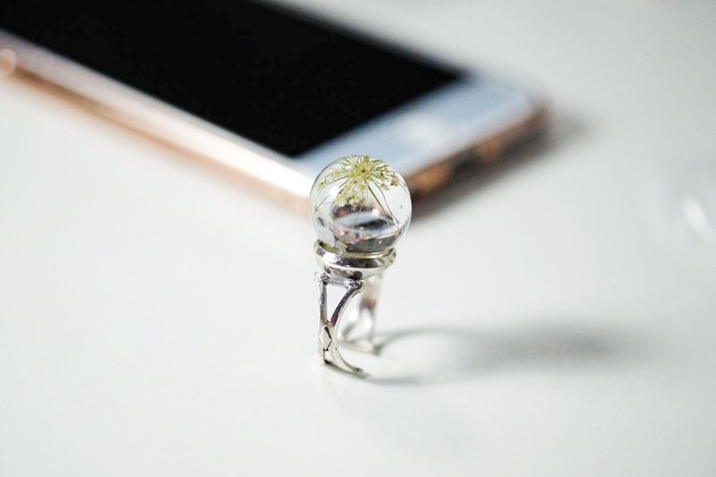 Ammimajus flower, ParallHome(ball) collection - 戒指 - 其他金属 金色