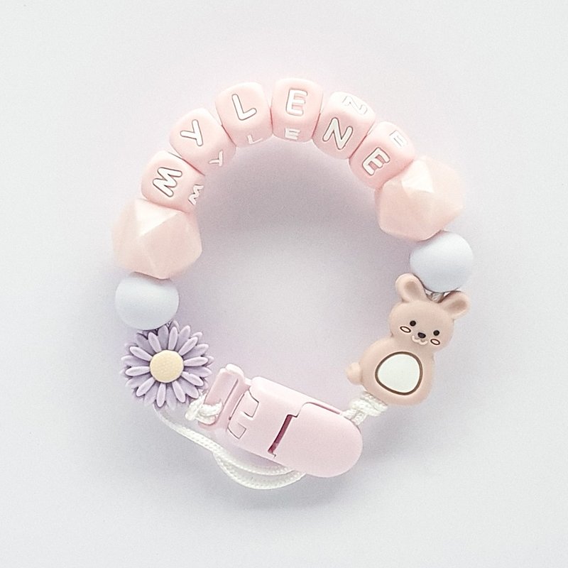 MYLENE 雏菊 兔子 定制化奶嘴链 - 玩具/玩偶 - 其他材质 多色