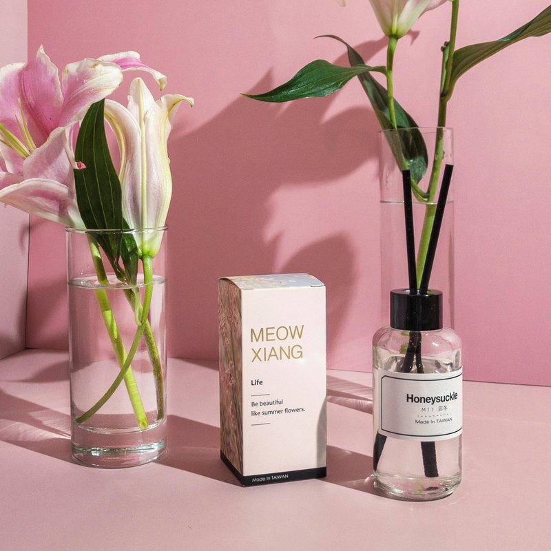 100ml 花香系列/空间扩香精油瓶 - 香薰/精油/线香 - 玻璃 白色