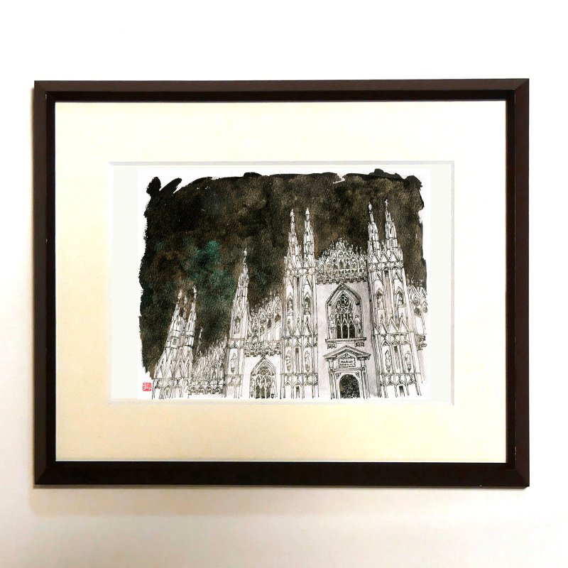| 午夜大教堂 | 水彩画/复制品/镶框商品 - 海报/装饰画/版画 - 纸 