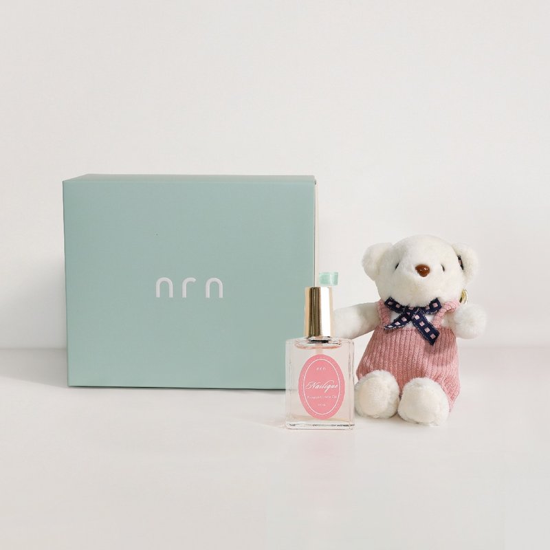 NRN Nailique 滋养修护指缘油 + 泰迪熊礼盒 | 送女友 | 香氛礼 - 手足保养 - 精油 粉红色