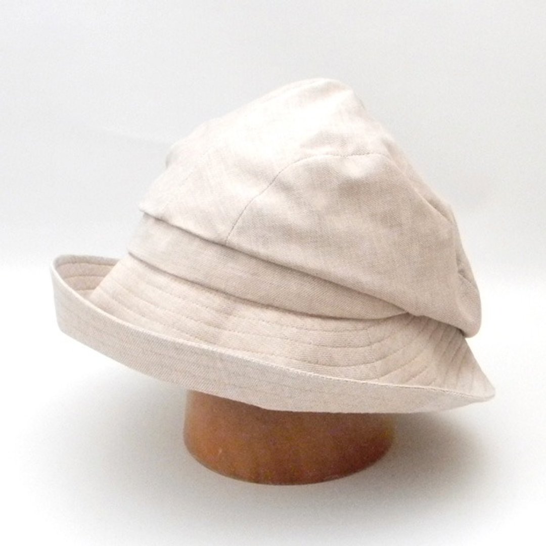 Although it is a collar, it is not exaggerated. A sunbury & fashionable crosche drifts in a sense of mode. Thanks to the inclination of Brim, the small face effect is enormous too 【PL 1627 - Br】 - 帽子 - 棉 卡其色
