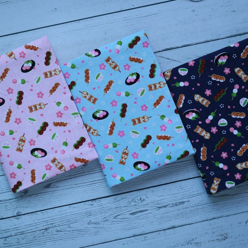 【团子柴柴】有两色 书衣 书套 书皮 可调式书衣 手工布书衣 - 书衣/书套 - 棉．麻 