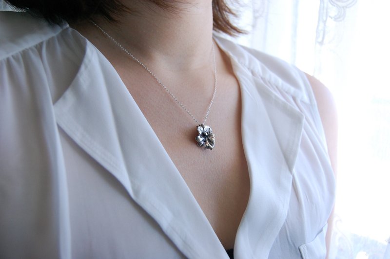 湖畔荷叶(银项链) - 项链 - 纯银 