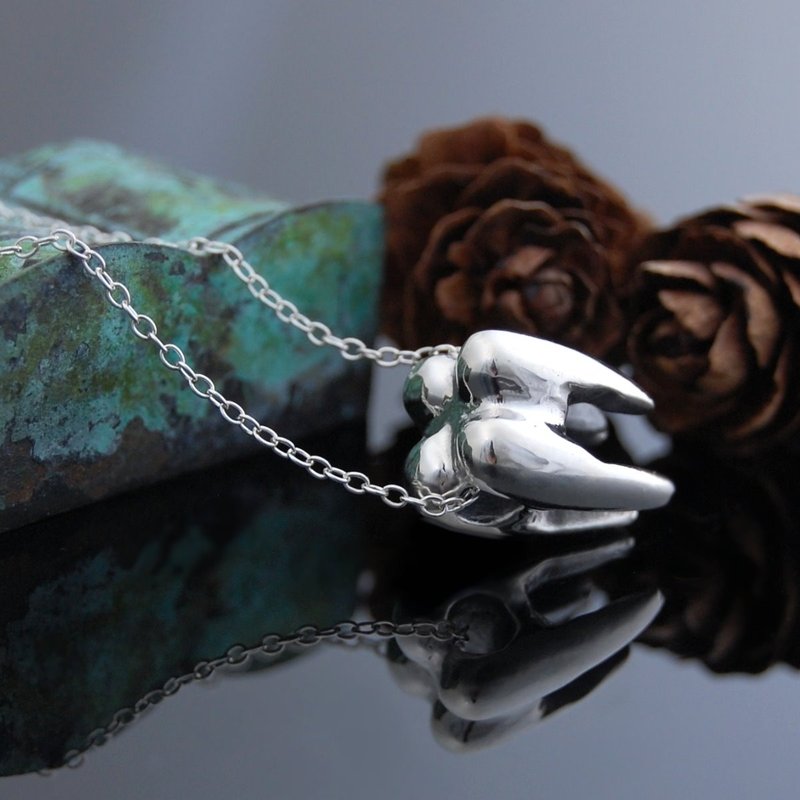 Mr.牙齿君(银项链) - 项链 - 纯银 