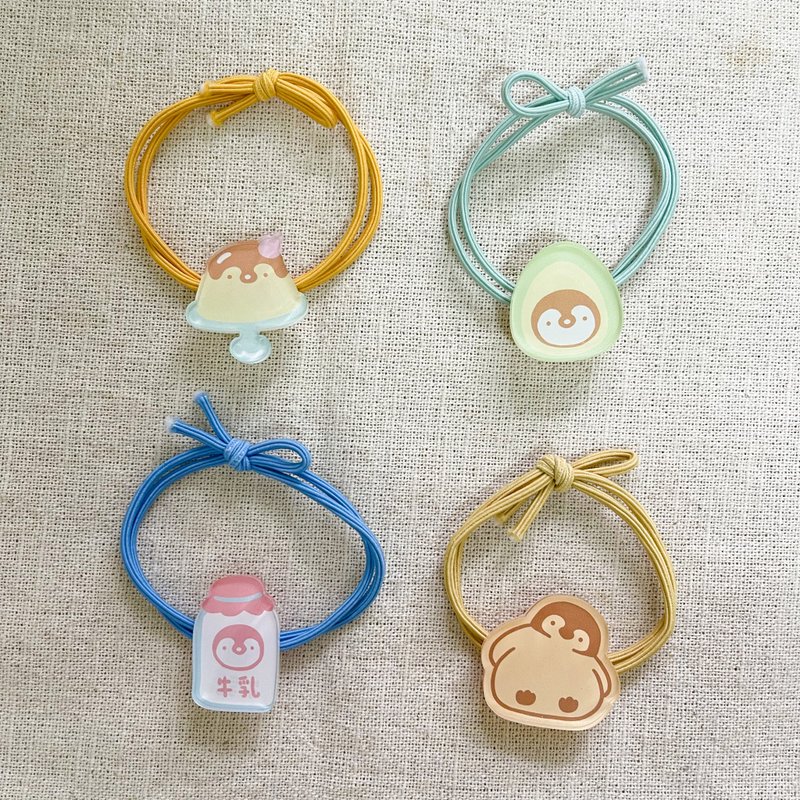 小企鹅下午茶 发圈 - 发饰 - 塑料 多色