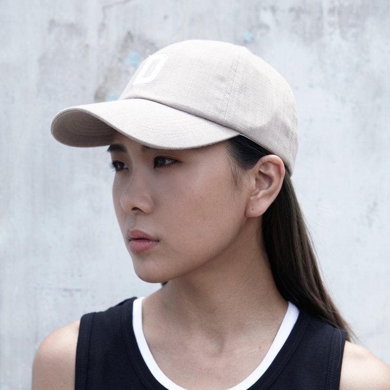 DYCTEAM - Vintage Cap - 帽子 - 棉．麻 卡其色