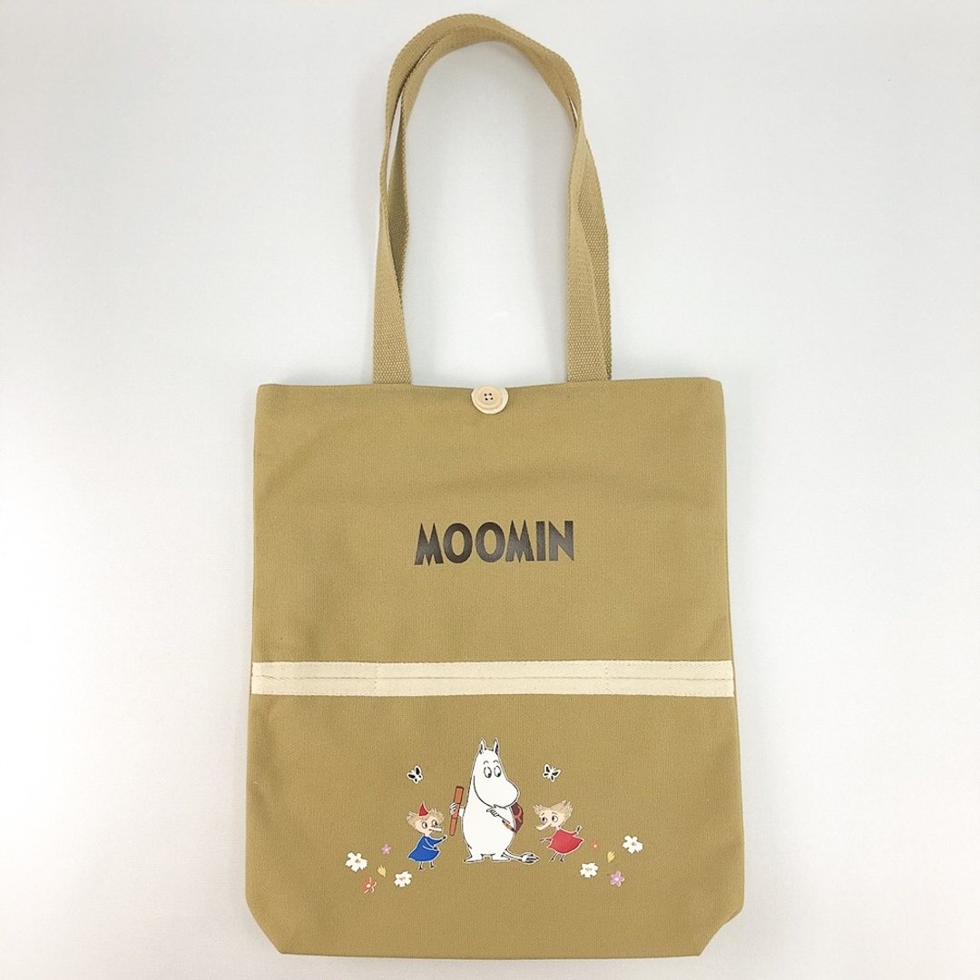 Moomin噜噜米授权-文青风手提包(卡其),CB16AE02 - 手提包/手提袋 - 棉 白色