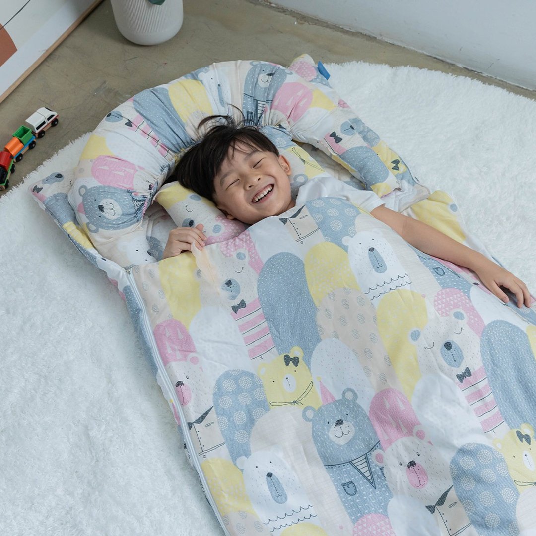 3M莱赛尔天丝/儿童月亮型护头枕睡袋/熊乐园/幼儿园睡袋 - 寝具 - 其他材质 