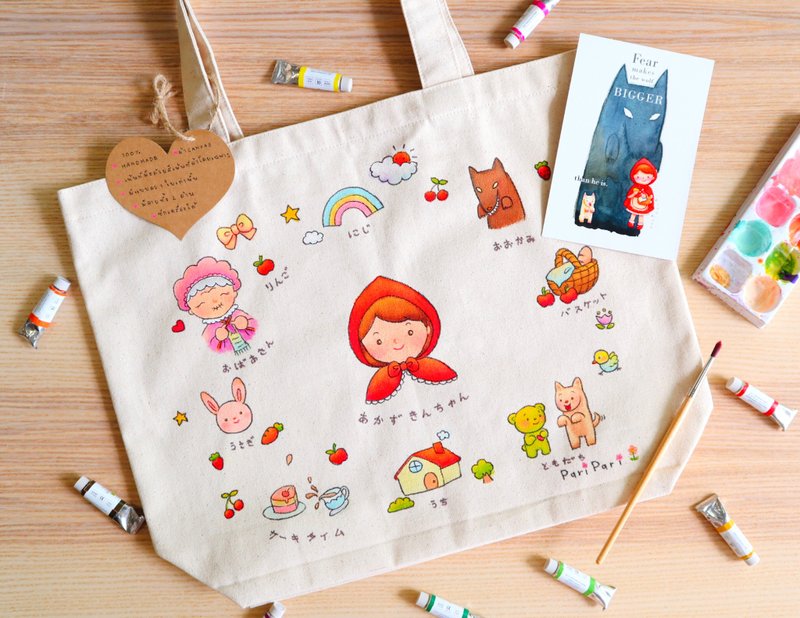 Little Red Riding Hood bag - 手提包/手提袋 - 聚酯纤维 